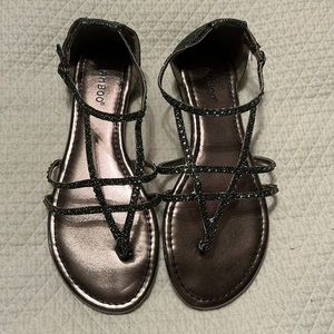 Silver gray sandals